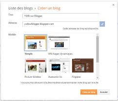 créer un blog blogspot
