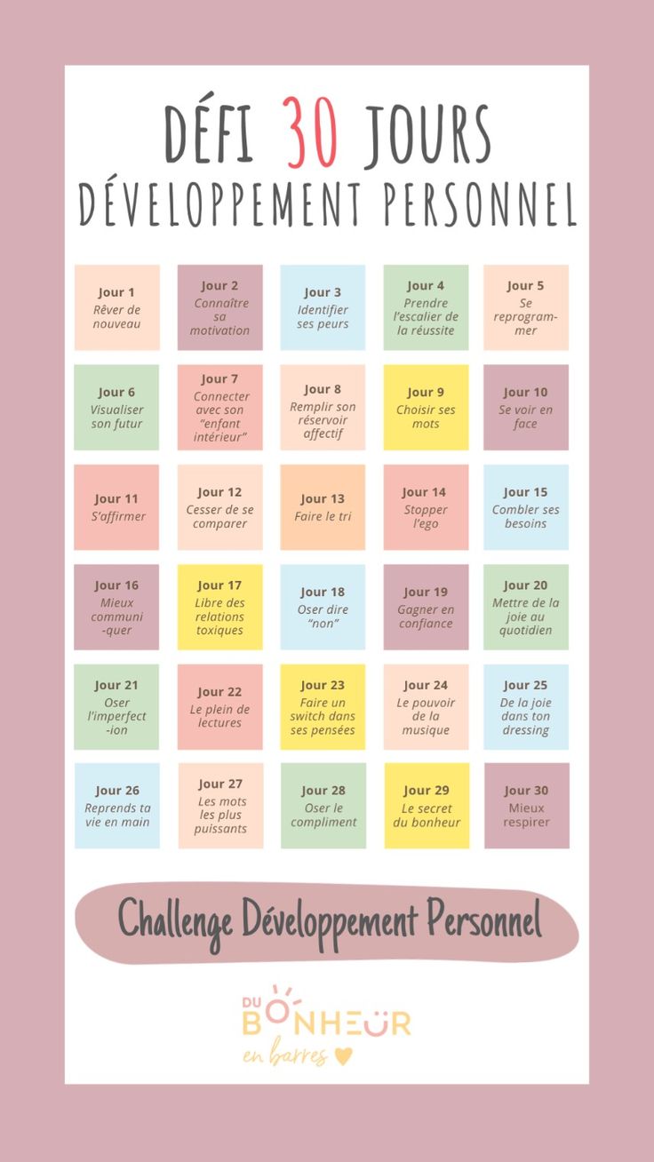 defi developpement personnel