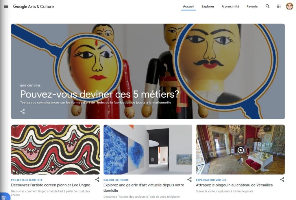 google art et culture gratuit